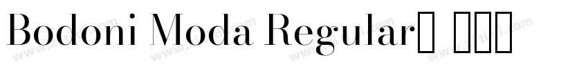 Bodoni Moda Regular下字体转换